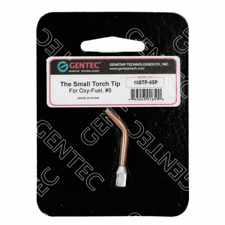 GENTEC THE SMALL TORCH OXY-FUEL TIPS, Oxy-Fuel Tip#6, Small Torch 10STP-6SP